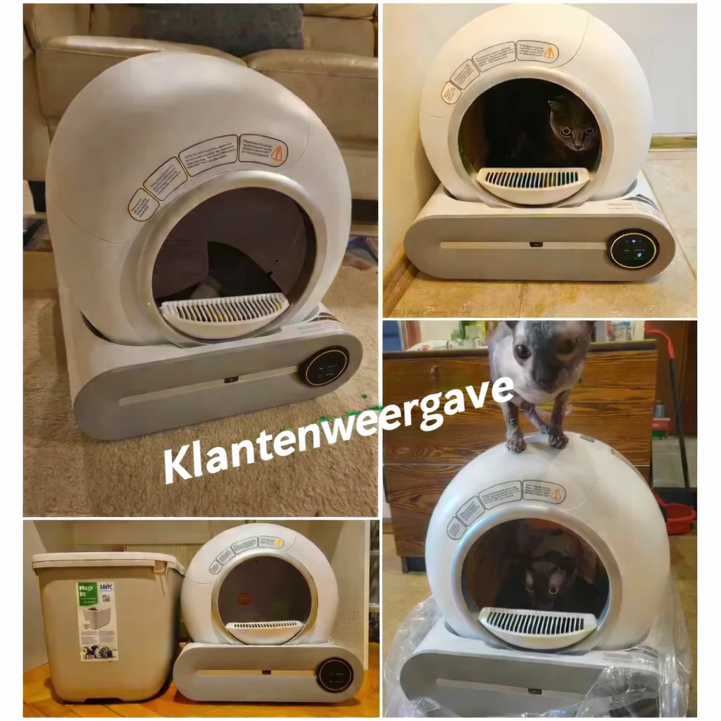 Slimme Zelfreinigende Kattenbak – Extra Groot (65L) met App-bediening
