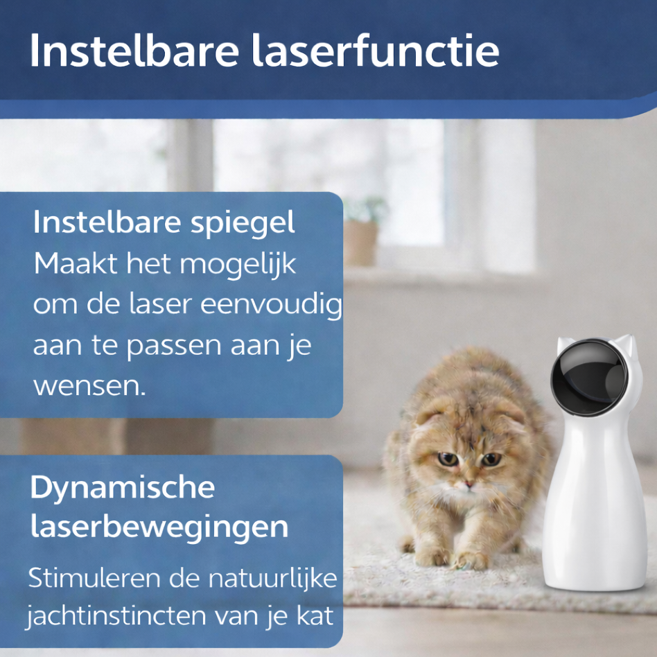 Interactieve Laser - Activeert Natuurlijk Jachtgedrag