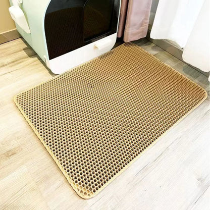 Premium Dubbel Laags Kattenbakmat – Waterdicht & Antislip