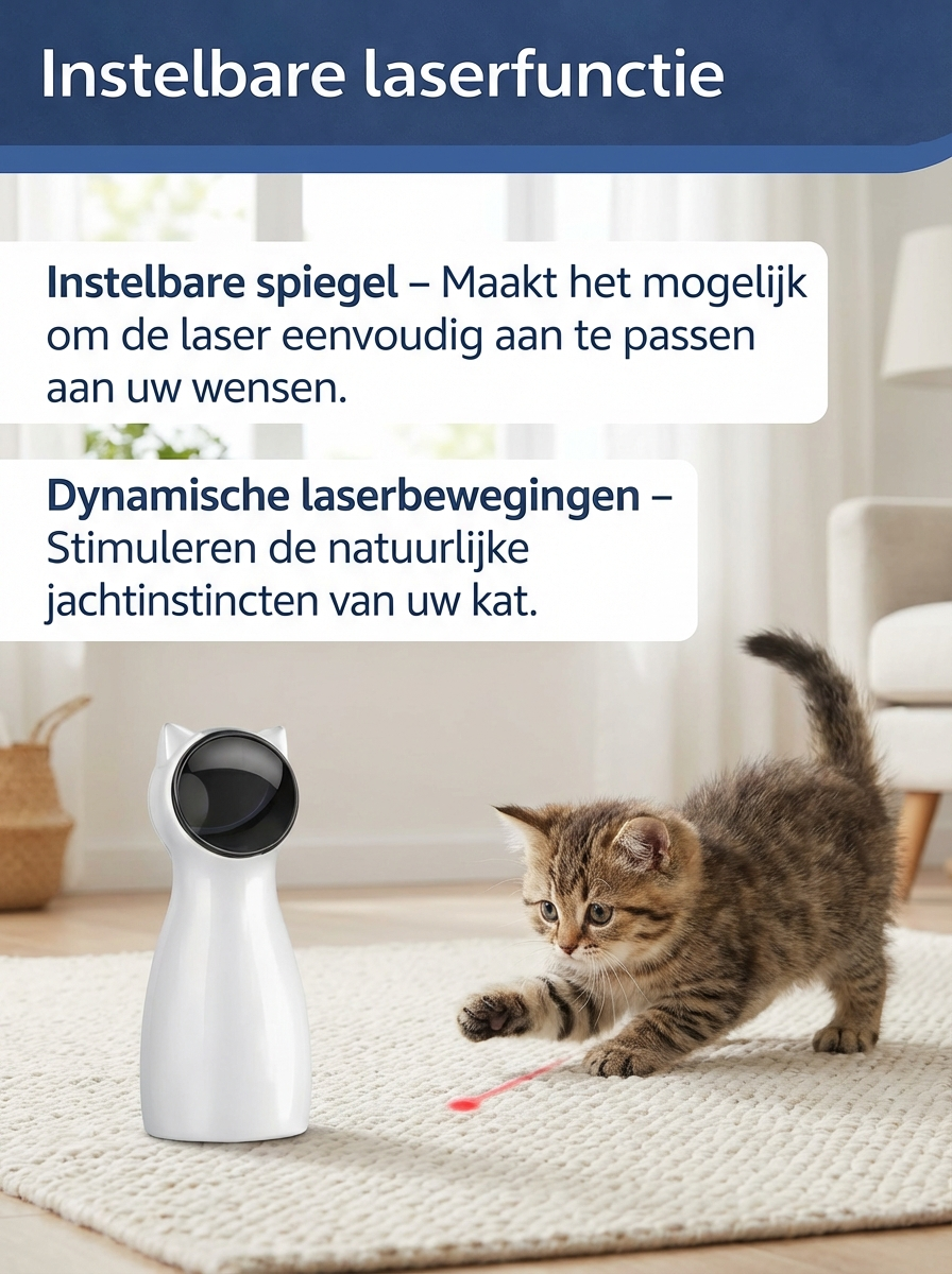 Interactieve Laser - Activeert Natuurlijk Jachtgedrag